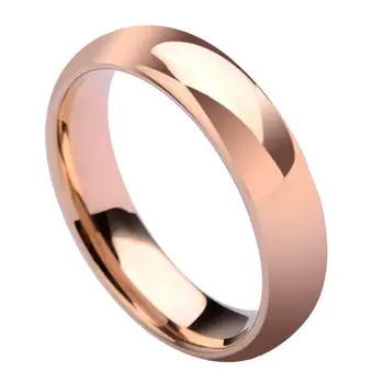 Visoka kakovost Preprost Krog Moški ženski Prstani Rose Gold barvi Nekaj Posla poročni prstani za ženske Ljubitelje modni Nakit Darilo