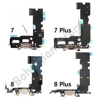 Visoko Kakovostna Vrata USB Dock Polnjenje Flex Kabel Za iPhone X Xs Max XR 7 8 Plus Spodnji Priključek za Polnilnik Z Mic Telefon Flex