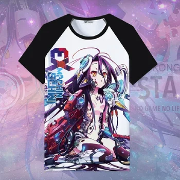 Visoko-Q Unisex Anime Cos NE IGRA NOBENE ŽIVLJENJE Tesno Število Nezakonitih Število T-Shirt Tee T Majica