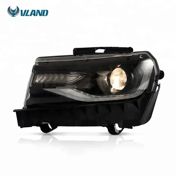 VLAND Sprednje Luči Za Chevrolet Camaro Žarometi-leto LED Trak Glavo Luči Bi-Xenon Objektiv Dvojno Žarka HID KIT