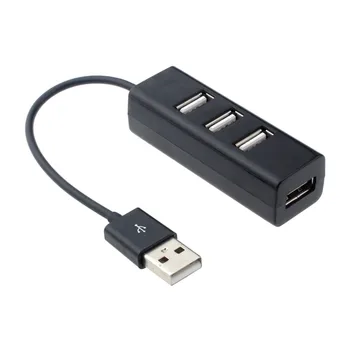 Vroče blagovne Znamke Mini USB 2.0 Hi-Speed 4-Port Hub Razdelilnik Adapter Za PC Računalnik 1.36