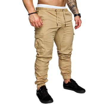 Vroče prodaja moške 6-barvni delovne obleke Multi Žep hlače za moške tkanine priložnostne hlače korzet hlače