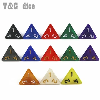 Vroče Prodaje D4 Kocke 10PCS za DND 4 Stranicami Igre Dices Lepe Barve Namizje Polyhedral določiti ,za Vlogo Igrajo Igro