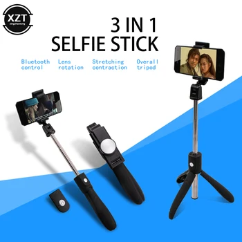 Vroče Prodaje T3 Zložljive Raztegljivo Stojalo za Daljinsko Selfie Stick Mini Stojalo Bluetooth Selfie Palico Za IOS iPhone Xiaomi Android
