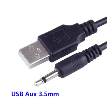 Vroče prodaje USB Vtičnica Plug Aux 3.5 mm Avdio kabel 100cm dolžina visoke kakovosti