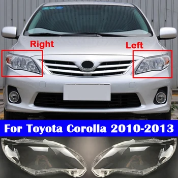 Vsi Novi Smerniki Lupini Kritje Za Toyota Corolla 2010-2013 Sprednji žaromet Pregleden Lampshade Lučka Stekla Luči Primeru