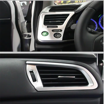 WELKINRY avto auto limuzina kritje styling za Honda MESTO GM6 2016 2017 ABS chrome zraka conditoning outlet air vent trim