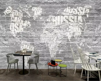 Wellyu ozadje po Meri Evropskega 3D cementa zid angleščina svetovni zemljevid sliko TV ozadju stene de papel parede 3d ozadje