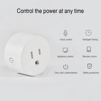 WiFi Smart Plug NAS Adapter Brezžična Mini Daljinski Glasovni Nadzor Power Energy Monitor Vtičnico Timer Stojalo Za Dohome googlova Domača stran