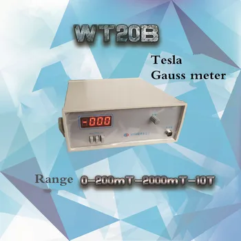 WT20B Namizja, ki temelji gauss meter gauss metrov tesla je načrt magnetometer Namizje gauss meter obseg 0-200mT-2000mT-10T