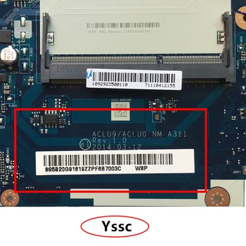 XCMCU novo NM-A311 mainboard za Lenovo G50-30 prenosni računalnik z matično ploščo ( za intel N3540 CPU 820M GPU, 1 GB grafična kartica ) Test OK