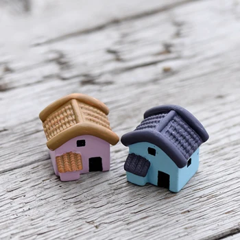XUNSFY Starinsko Mini Hiša Retro Izgradnjo Mikro Pravljice Vrt Pot Figurice Miniature/Terarija Vintage Doma Dekor Okraski DIY