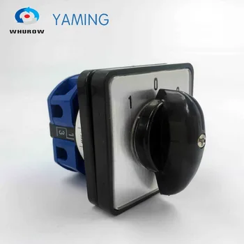 Yaming YMW26-25/1 električni prenos stikalo 25A 1 pole 3 položaj (1-0-2) nadzor motorja vezja prehod rotacijski stikalo