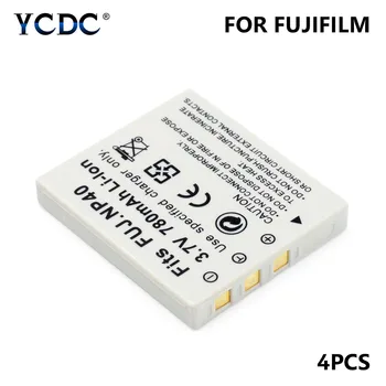 YCDC 4Pcs NP-40 NP-40N D-LI8 3,7 V 780mAh Polnilna Litij-Digitalni Fotoaparat, Baterijo Za Fujifilm FinePix 40 402 F455 F455 Zoom