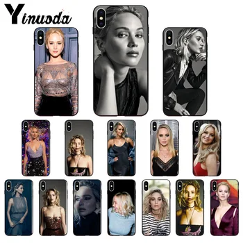 Yinuoda Jennifer Lawrence za Stranke Visoke Kakovosti Primeru Telefon za iPhone 8 7 6 6S Plus 5 5S SE XR X XS MAX Coque Lupini