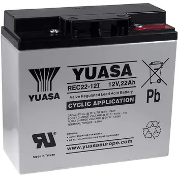 YUASA zamenjava baterije za modeliranje čolne, prikolice avtodome 12V 22Ah cikličnih