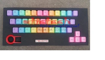 Z dhl ali ems 50pcs Rainbow Barva, ABS 37 Keycap z Puller Za Mehanska Tipkovnica Cherry MX