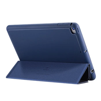 Za iPad Mini Primeru Je 7,9-Palčni Tablični RAČUNALNIK Zaščitna torbica z Stik Pero Anti-Izgubljeno Kartico v Režo za Oblikovanje PU Zaščitni ovitek