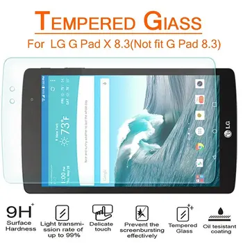 Za LG G Pad X 8.3 VK815 Kaljeno Steklo Zaščitnik Zaslon 2.5 D 9H Premium Zaščitno Steklo Film o VK815 8.3 palčni tablični računalnik