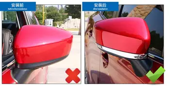 Za Mazda 3 Axela Vrata Rearview Mirror Kritje Okraskov ABS Chrome Avto Sprednja Maska Trim Auto Rešetka Okrasni Pokrov
