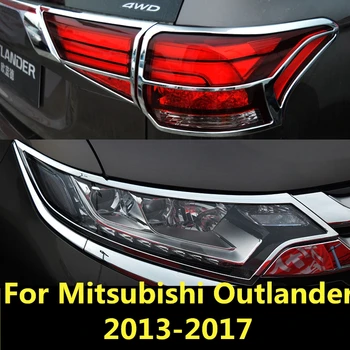 Za Mitsubishi Outlander 2013-2017 Žarometi Obrvi, Veke, Pribor Sprednji Žaromet Obrvi Avto Styling Auto Dodatki
