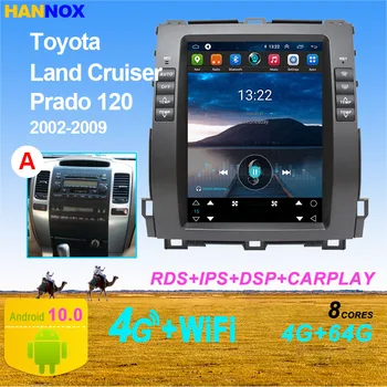 Za Prado 120 Lexus GX470 Radio android 10 Za Toyota Land Cruiser 2002 - 2009 Tesla Stereo Avto Multimedijski Predvajalnik, GPS, Vodja enote