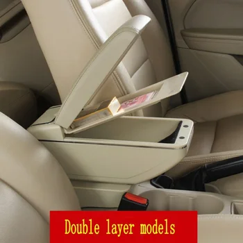 Za Toyota Avanza 2016 armrest polje armrest univerzalni avto center konzole, spremembo pribor dvojno postavljeno z USB