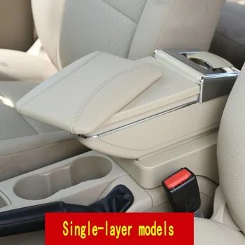 Za Toyota Avanza 2016 armrest polje armrest univerzalni avto center konzole, spremembo pribor dvojno postavljeno z USB