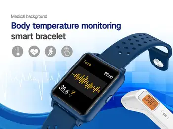 Za UMIDIGI A9 Pro A7S A7 Pro F2 Google Slikovnih pik 5 Pixel 4a Pametno Gledati Moške Telesne Temperature, Merjenje Srčnega utripa, Fitnes Tracker