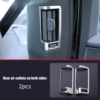 Za Volvo XC60 2010-2018 ABS chrome Zadaj AC vent trim na obeh straneh 2pcs