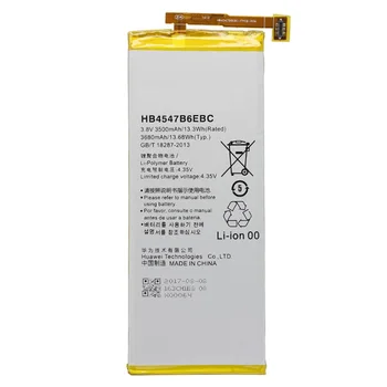 Zamenjava Baterije Telefona HB4547B6EBC Za Huawei Honor 6 Plus PE-TL20 PE-TL10 PE-CL00 PE-UL00 3500mAh