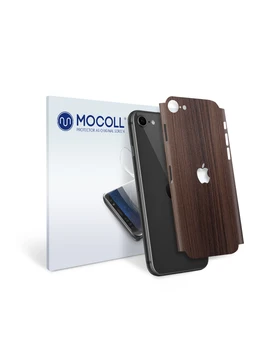 Zaščitna folija mocoll za nazaj plošče Apple iPhone 8 Plus lesa pepel Shimo