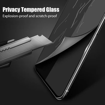 Zaščitnik 9H Zasebnosti Zaščitno Steklo za Redmi Opomba 9 Pro Anti-Spy Anti Glare Stekla za Xiaomi Redmi Opomba 8 Pro 9S 8T 7 6 5 5A