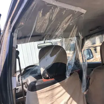Zaščito avtomobila Particijo Zaslon Taxi Voznika Cab Izolacije Film Pregleden Anti-kapljico Zaščitno folijo Notranjost