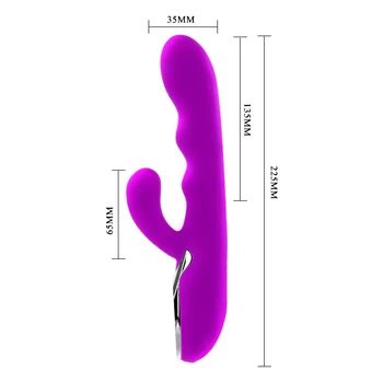 Zelo Radi ponovno Polnjenje 10 Način Trojno točk vibratorji sex igrače za žensko odraslih izdelkov čarobno palico vibrator vagina massager