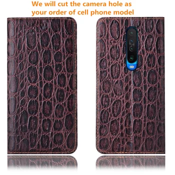 Zgornji razred pristen cowhide usnje magnetni primeru telefon za Huawei Honor X10 Pro/Čast X10/Čast X10 Max telefon vrečko za kartico sim