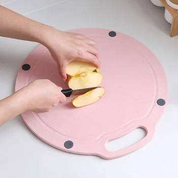 Zgostitev krog desko za rezanje kuhinja Anti-Slip gospodinjstva plastično sadje za rezanje rolling board