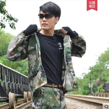 Zunanji džungle maskirno obleko multi-vrečko maskirno obleko za moške vojaško usposabljanje odpornost proti obrabi