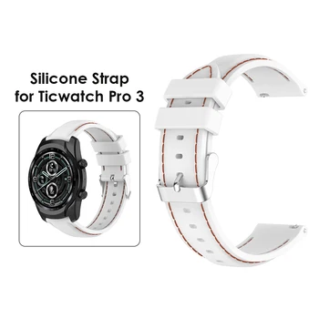 Čisto Nov 22 mm Silikonski Trak za Ticwatch Pro 3/Ticwatch Pro 3 LTE Mehko Šport Watchband Trak Pasu Zapestnico Watch Dodatki