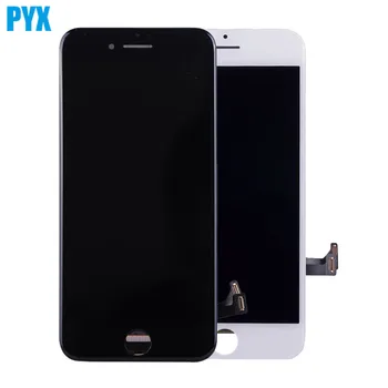 Črno Belo Za iPhone 7 7Plus 6 6S LCD-Zaslon Računalnike Plošči Stekla Zbora Za iPhone 6 Plus +Orodje+Kaljeno Steklo