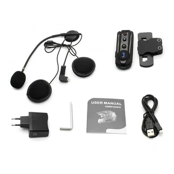 šport BT-S1 Interkom Čelada Slušalke Bluetooth Interfonski Motocikel Intercomunicador Stereo Glasbe Z Radio FM