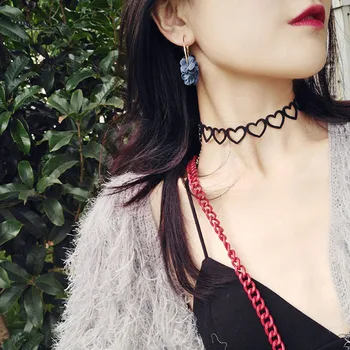 Ženske Uhane Edinstven 4 Barve korejski Prodaje Ljubek Jwelry Darilo Krpo Umetnosti Cvet Vaja Krog Obroč 1Pair Očarljivo Uho Stud