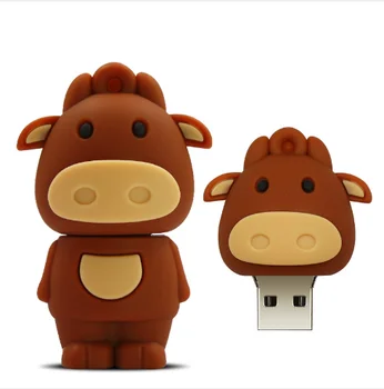 živali USB Flash Drive16g 32 g FashionUSB po meri, flash drive silikagel risanka mini darilo pen usb palec pogon kača/bear/pes hitro